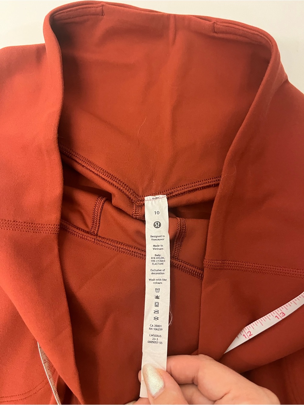 lululemon athletica High-Waist Wide-Leg Pants in Rust - Picture 2 of 6